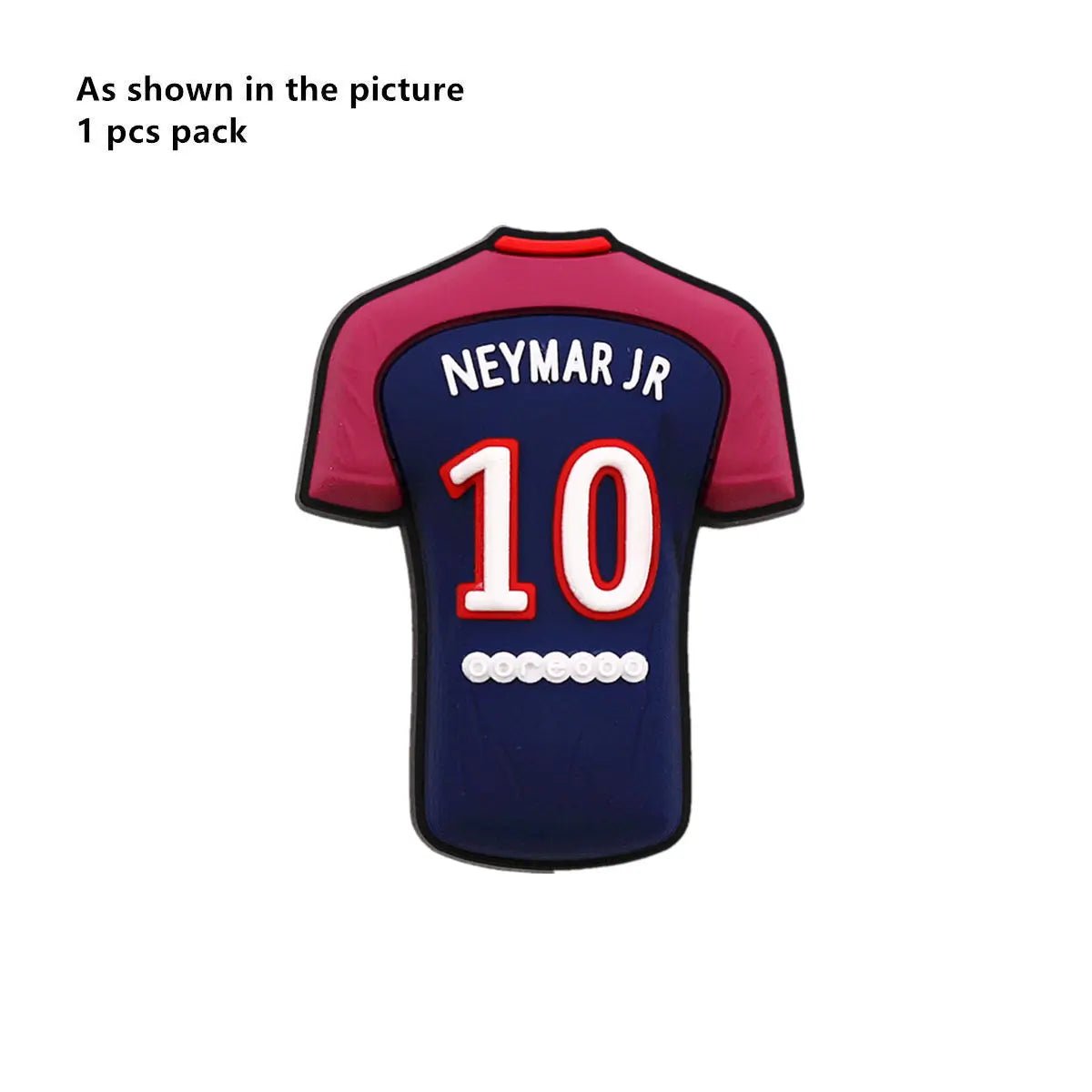 1 Pcs Original Soccer Jersey PVC Shoe Charms Designer Sandals Upper Decorations Accessories Football Clothes Shapes Clogs Buckle - WILKYs