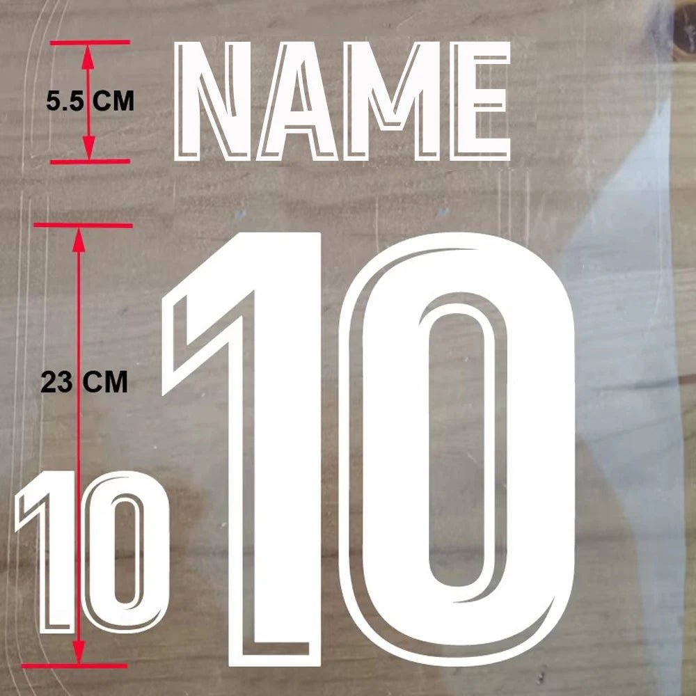 Custom Football Name & Number Iron-On Patch – Adult Jersey Transfer Sticker - WILKYs