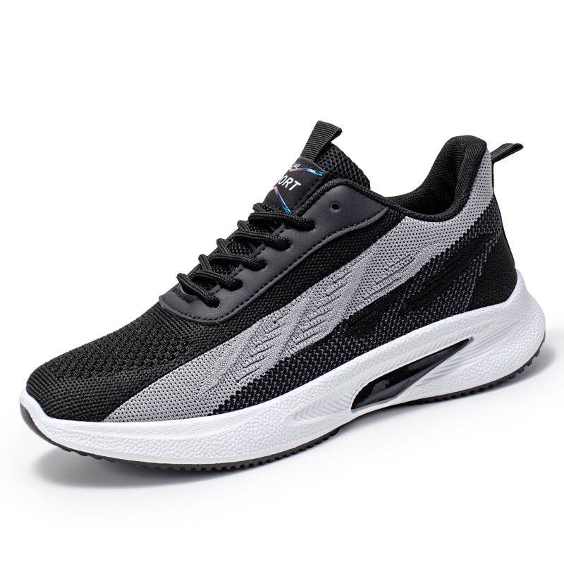 Color - blocked Mesh Sneakers Men Breathable Comfortable Casual Fashion Lace Up Wear - resistant Walking Running Sports Shoes - WILKYs