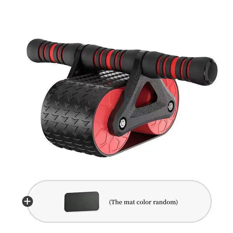 Double Wheel Abdominal Exerciser Women Men Automatic Rebound Ab Wheel Roller Waist Trainer Gym Sports Home Exercise Devices - WILKYs