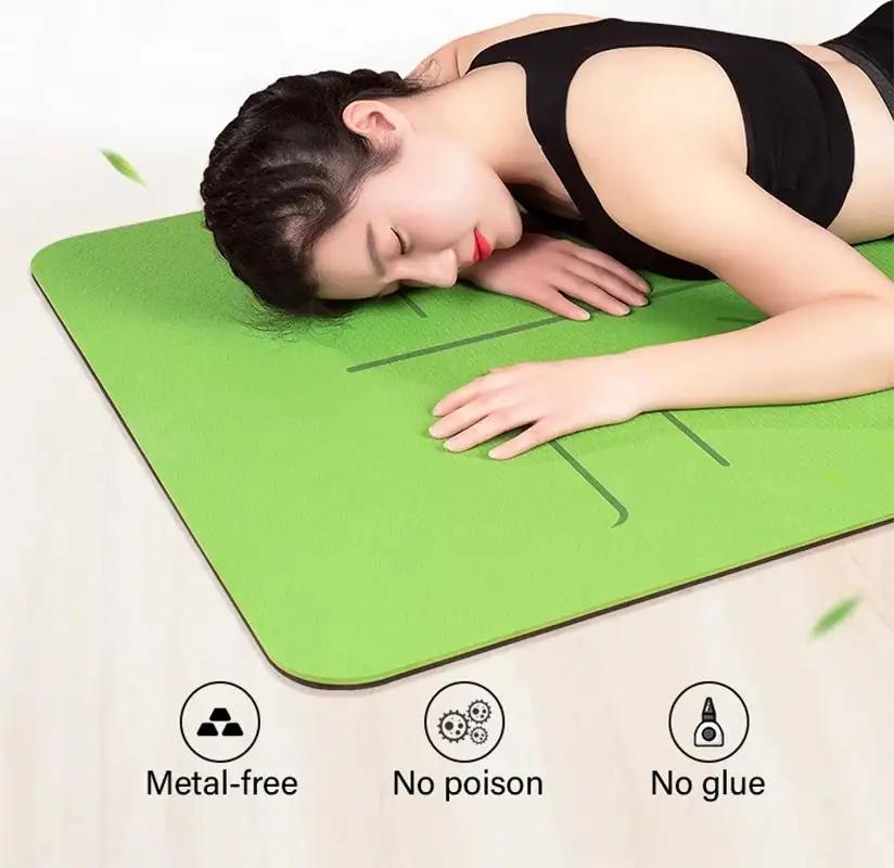 Exercise - Pad Non - Slip - Mat Position - Line Gymnastics Tpe Yoga Fitness Pilates Double - Layer - WILKYs
