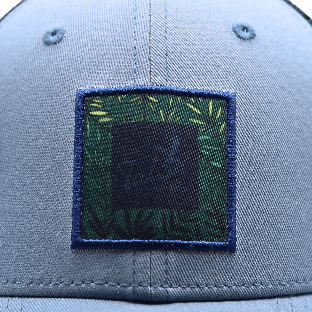 Fern Blue Trucker Hat – Brushed Cotton Comfort & Snapback Fit - WILKYs