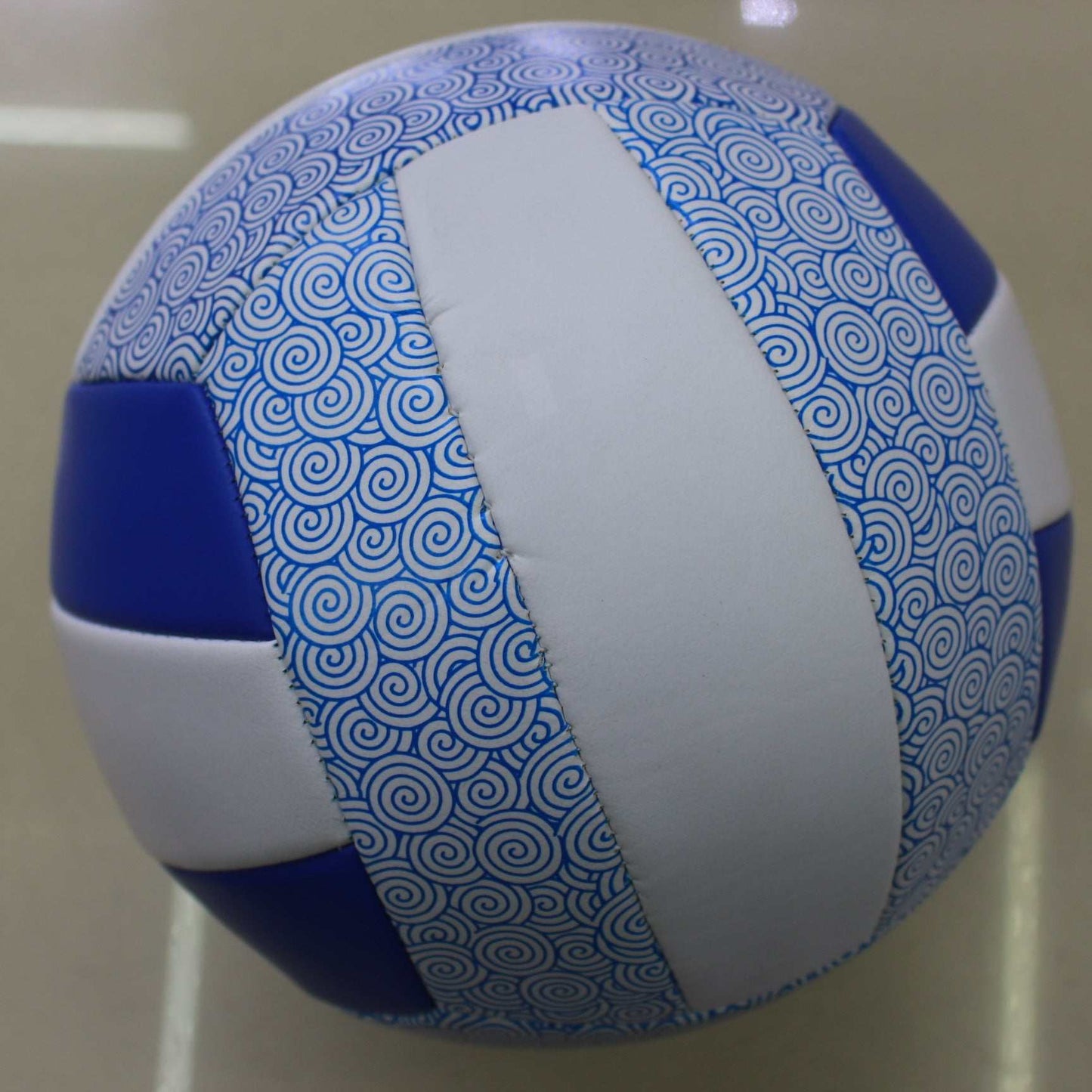 Genuine No. 5 Volleyball Blue and White Porcelain High - foaming Volleyball - WILKYs