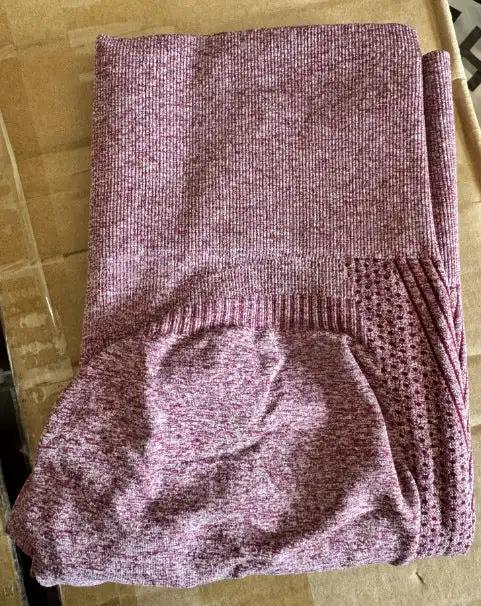 High Waist Seamless Yoga Pants Women's Solid Color Dot Striped Print Butt Lifting Leggings Fitness Running Sport Gym Legging Outfits - WILKYs