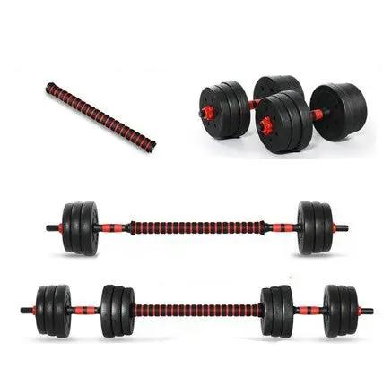 Home Training Arm Muscle Rubber Coating Dumbbell Barbell Fitness Equipment - WILKYs