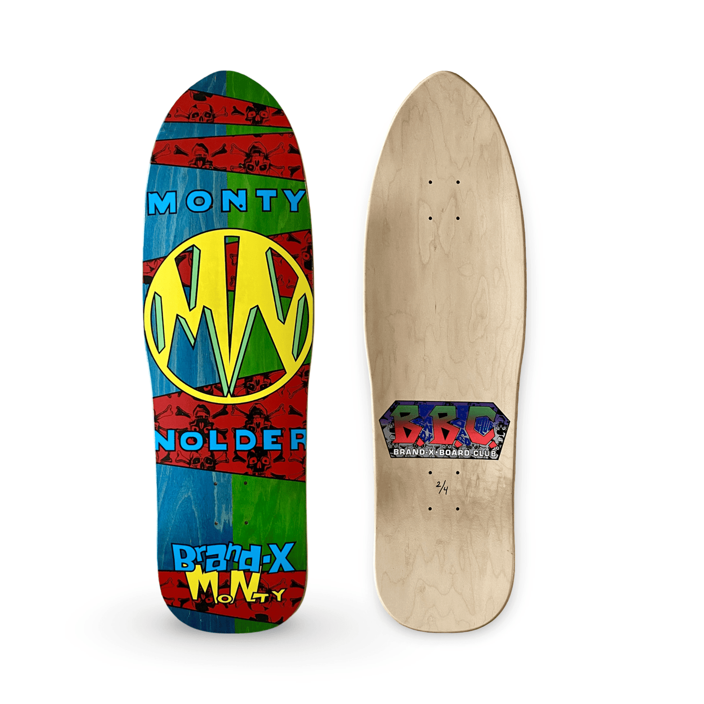 Monty Nolder BBC LIMITED EDITION Deck 9.5"x32" HAND PAINTED (1 of 4) - WILKYs