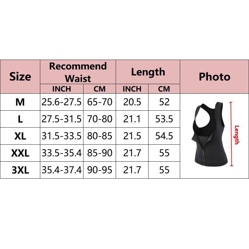 New Sweat Sauna Body Shapers Vest Waist Trainer Slimming Vest Shapewear Weight Loss Waist Shaper Corset - WILKYs
