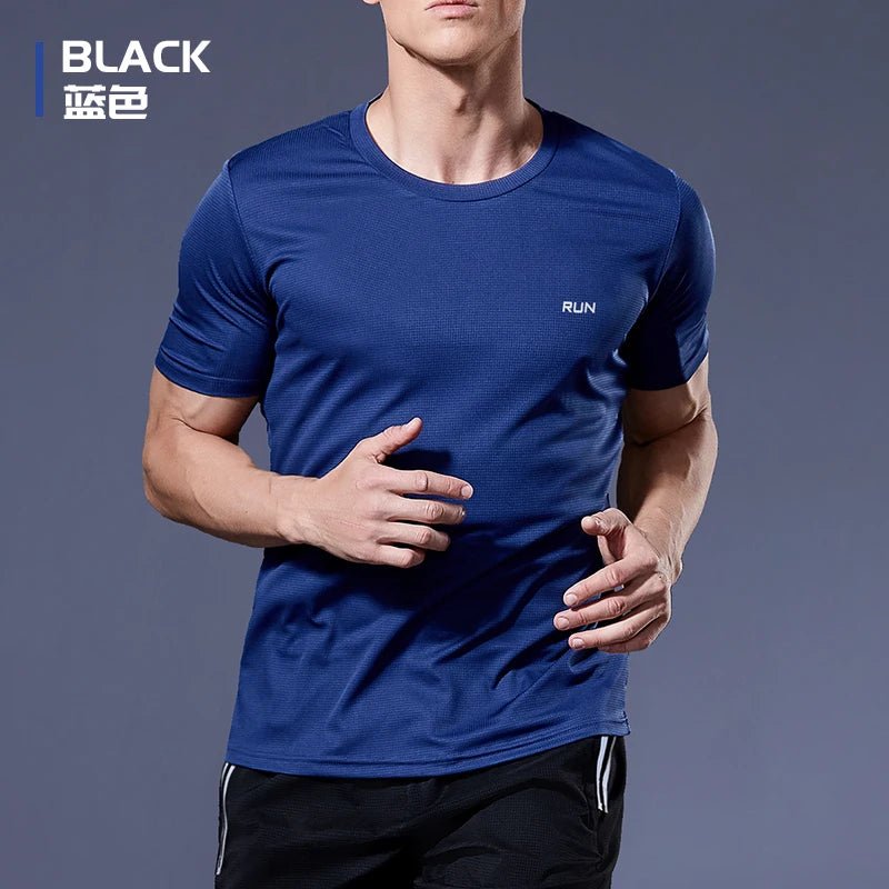 Running Shirts Soccer Shirts Men's Jersey Sportswear Men's Running T-Shirts Quick Dry Compression Sport T-Shirts Fitness Gym - WILKYs