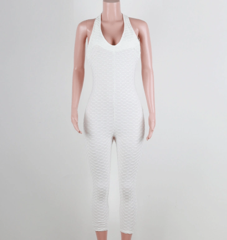 Yoga pants, honeycomb pants, female yoga fitness jumpsuit - WILKYs