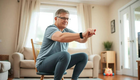 Workout for Out of Shape Beginners | Wilkys Fitness - A beginner exercising at home in a comfortable setting.