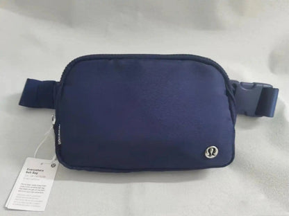 Crossbody backpack in navy blue for yoga and fitness sports, waterproof and wear-resistant.