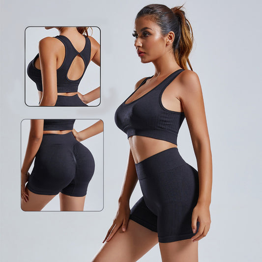 WILKYsleggings2pcs Yoga Set Women's high waist Vest And Shorts Tracksuit Seamless Wo
The bra is designed to provide maximum support and comfort during your workout. The bra is made of high-quality, moisture-wicking nylon that keeps you cool and dry.