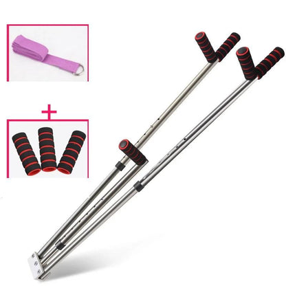 WILKYs0Cross fork lacing artifact ligament stretching yoga aids home fitness 
 
 Feature of Leg Stretcher:
 


 
 
 


 
 1. Stretch key muscles in the lower body - Increasing flexibility in your hamstrings, inner thighs and calves
 
 
 2. Tw