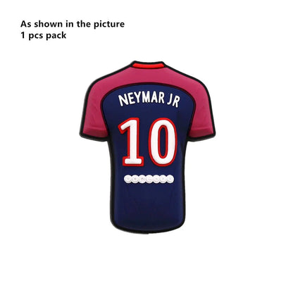 1 Pcs Original Soccer Jersey PVC Shoe Charms Designer Sandals Upper Decorations Accessories Football Clothes Shapes Clogs Buckle - WILKYs