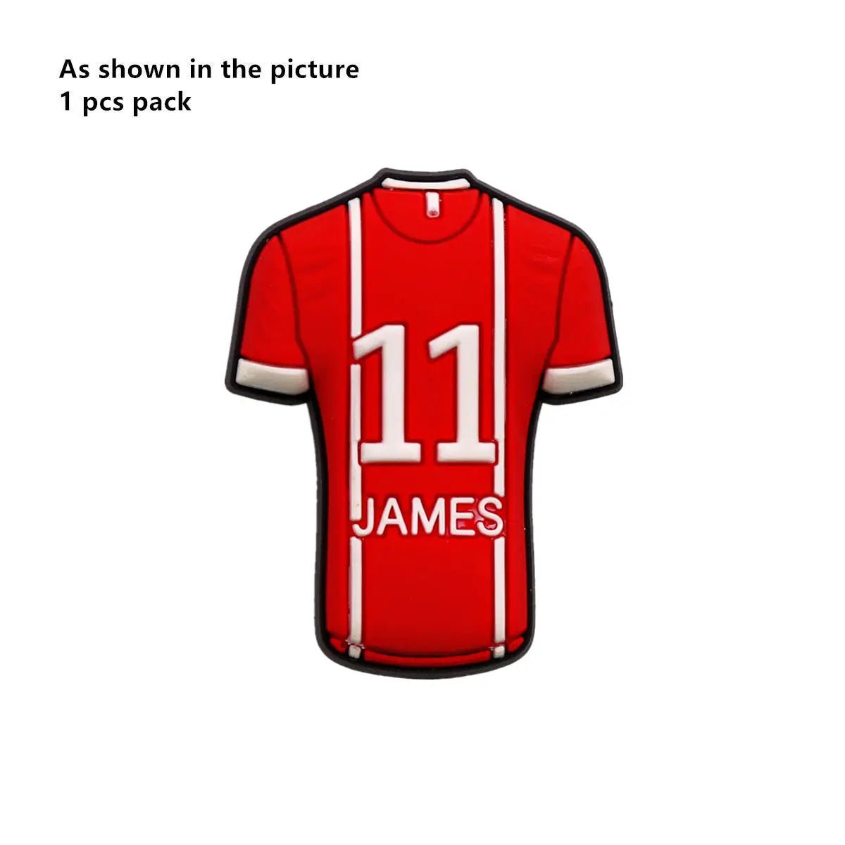 1 Pcs Original Soccer Jersey PVC Shoe Charms Designer Sandals Upper Decorations Accessories Football Clothes Shapes Clogs Buckle - WILKYs