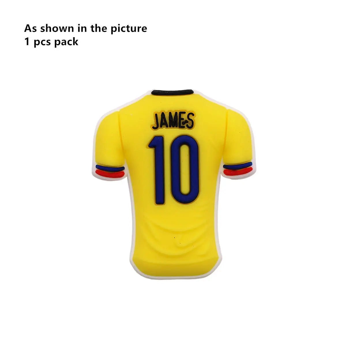 1 Pcs Original Soccer Jersey PVC Shoe Charms Designer Sandals Upper Decorations Accessories Football Clothes Shapes Clogs Buckle - WILKYs