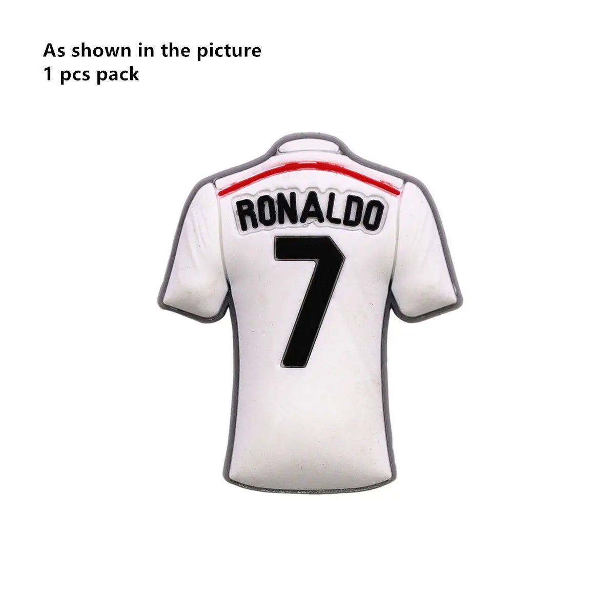 1 Pcs Original Soccer Jersey PVC Shoe Charms Designer Sandals Upper Decorations Accessories Football Clothes Shapes Clogs Buckle - WILKYs