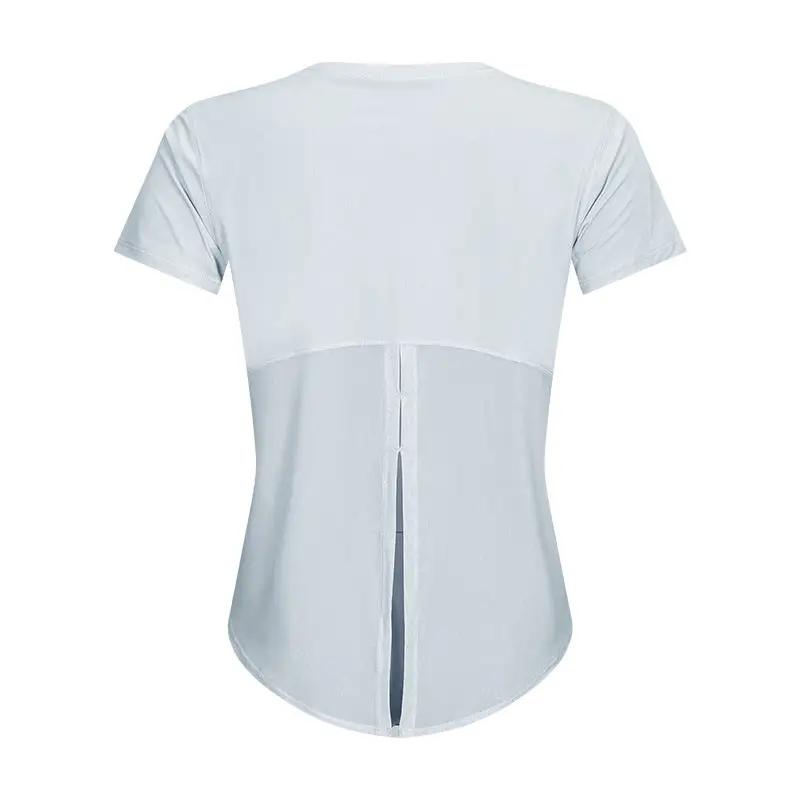 WILKYs0Yoga Fitness T-shirt
 Product category: T-shirt
 
 Function: Quick drying
 
 Applicable gender: female
 
 pattern: plain
 
 Error range: 1~2cm
 
 Suitable seasons: summer, winter, sprin