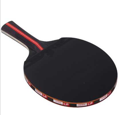 WILKYs0Table Tennis Bat Racket Set With Bag
 Overview：
 
 1. Made of Black and Red Carbon Fiber Blade, of Great Inner Power.
 
 2. Super Lightweight Design, Comfortable to Handle and Control for Children and 