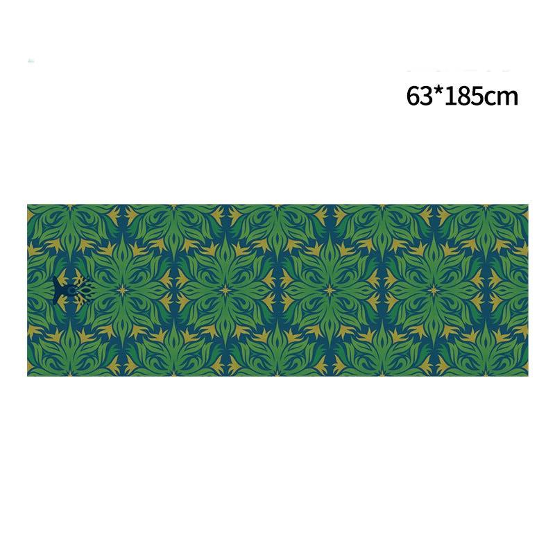 Anti-slip yoga mat with elegant pattern, 63x185cm, superb grip and comfort.