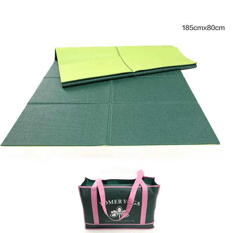 WILKYs0Foldable and portable yoga mat
 Material: PVC
 
 Patterns: geometric patterns
 
 Features: foldable and portable
 
 Category: Yoga Mat
 
 Function: antiskid ultra thin small mini thickening
 
 Ap