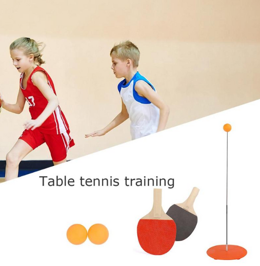 WILKYs0Portable Table Tennis Training ToolPortable Table Tennis Training Tool

 Specifications:
 
 Product size: 85 cm / 33.5 "(height)
 
 Product Material: Double-sided Carbon Fiber PP + Inverted Adhesive
 