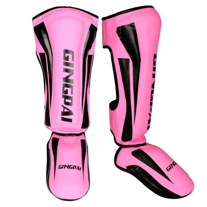 WILKYs0Youth  Adult Kickboxing Equipment TaekwondoColor: Pink / White / Black / Green / orange
Material: soft PU leather + EVA
Gender: Male / female 
size: M / L

 
 M is generally suitable for a height of about 140