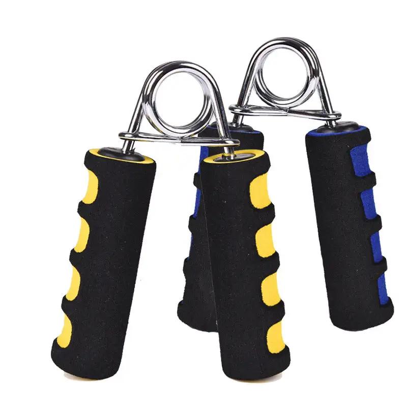 WILKYsFitness equipmentFitness Hand GripperMaterial: PP + chrome plated carbon spring steel + sponge sleeve
Specifications： blue, green, yellow, red.
Product Name: sponge grip
Product specification: 9 * 12.5c