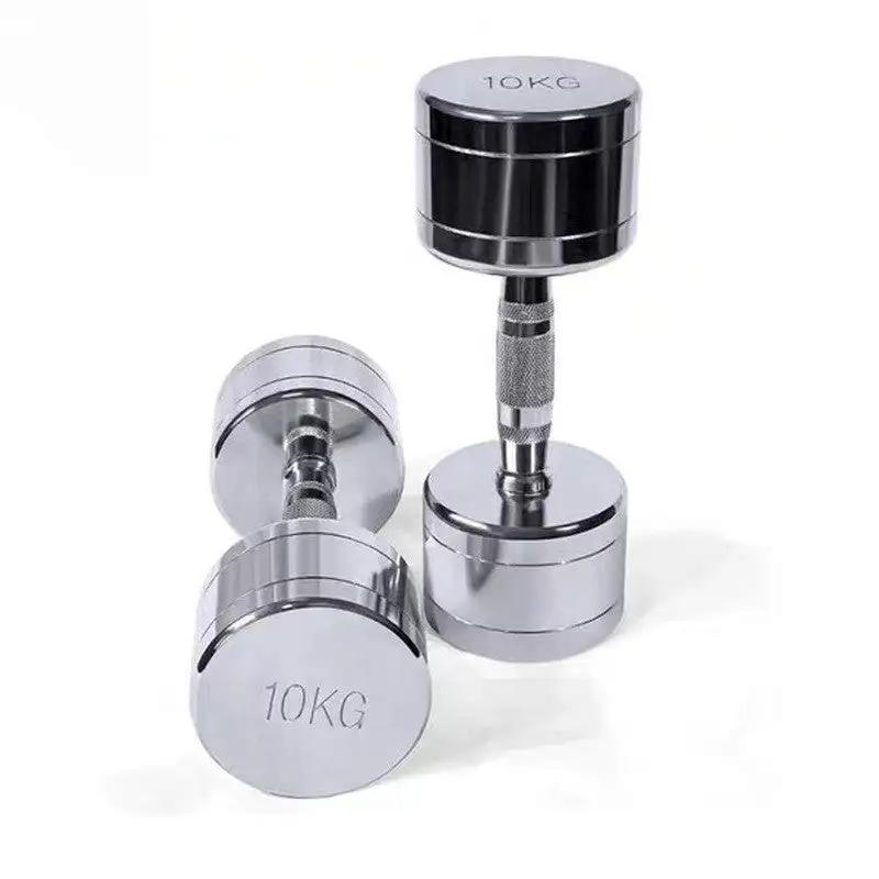 WILKYs0Pure Steel Home Fitness Electroplating Dumbbell Gym Equipment
 Overview:    


 1. The handshake adopts the date-core rod, which conforms to the principle of ergonomics and makes the use more comfortable.
 
 2. Surface plating
