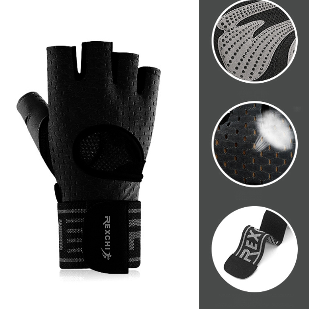 WILKYs0Gym Fitness Gloves Weightlifting Crossfit Gloves
 Product information:


 Function: Anti slip
 
 Style: Half finger gloves
 
 Color: XG29; Grey, XG29; black
 
 Size: S, M, L, XL
 
 Fabric name: microfiber
 
 Treat