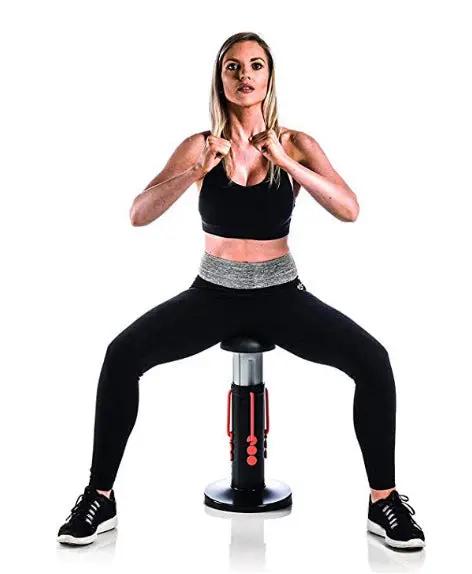 Magic Fitness Exercise Hip Trainer used for squatting and core strengthening.