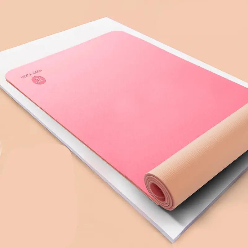 Pido TPE yoga mat in pink, 183cm x 61cm, beginner thickness.