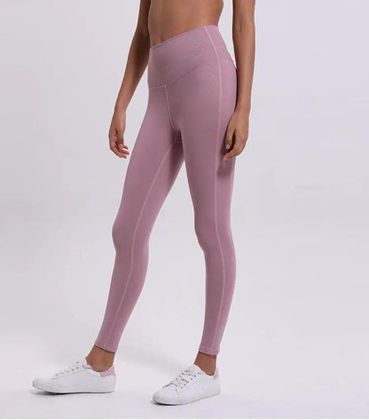 Women's plain cropped yoga trousers for fitness, cotton blend, available in various sizes.