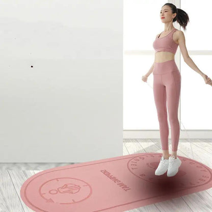 WILKYs0Non-Slip Mat Sound Insulation Shock Absorption High Density Indoor Fit
 Overview:
 
 Environmental protection without odor
 
 High elasticity without foot injury
 
 Scientific rope skipping
 
 Good appearance, keep you happy while exer