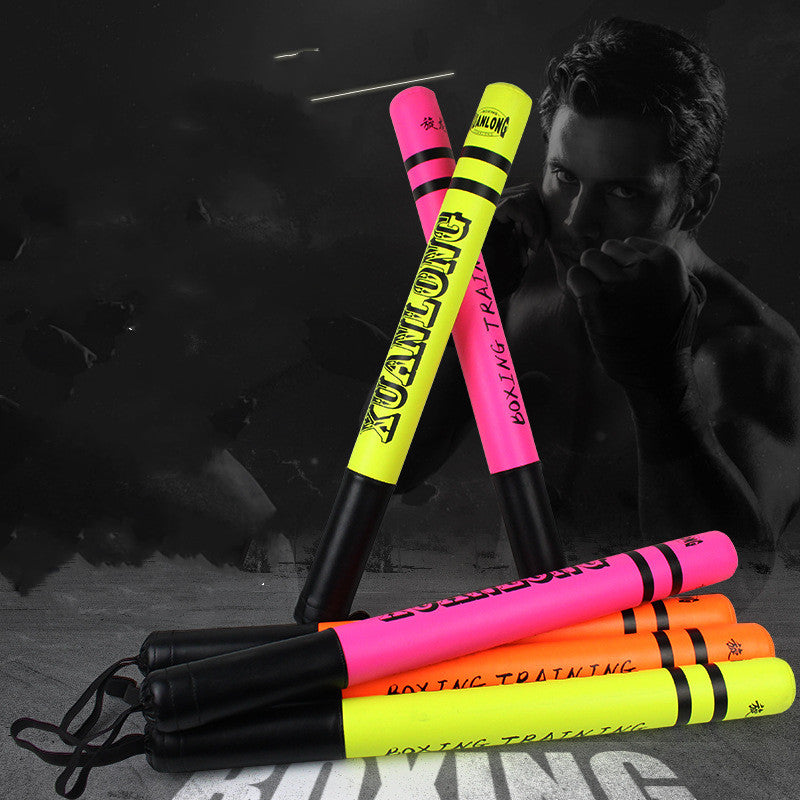 WILKYs0Hand Target Stick Target Boxing Stick Target Boxing Training Reaction 
 Product information:
 
 Name: Boxing stick target/boxing stick
 
 Material: PU+high density foam+hard plastic
 
 Color: bright orange/fluorescent green/cool pink
 