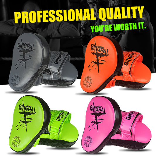 WILKYs0Muay Thai Uses Sanda To Target Adults And Children
 Product Information：
 


 Material: PU + foam
 
 Color: gray/orange/pink/green
 
 Quantity: 1 piece
 
 feature:
 
 Professional training speed gloves
 
 Dense foam