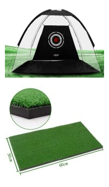 WILKYsExercise EquipmentGolf Practice Net Tent Golf Hitting Cage Garden Grassland Practice Ten
 Overview
 
 -This is a fantastic golf practice net cage for any golfer to practice outdoors in the comfort of their own backyard or nearby park.
 
 -It can be used