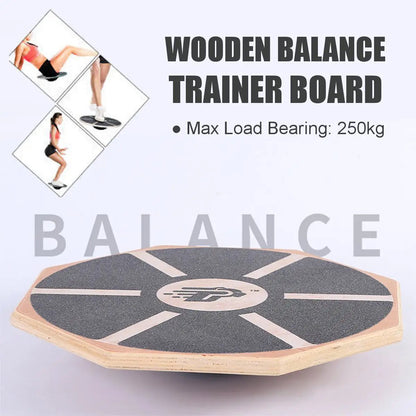 WILKYs0Wooden Octagonal Balance Trainer Board Twist Board Workout Balance Tra
 Overview:
 
 Perfect for many kinds of sports. Most popular boards for balance, core, abs, ankle, and leg strength.
 
 Improves stability, coordination, and propri