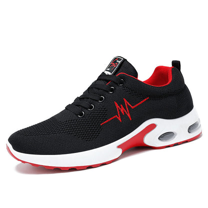 Non-Slip Lace-Up Running Shoes Korean Lightweight Casual Sports Shoes