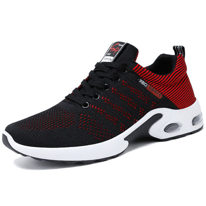 Non-Slip Lace-Up Running Shoes Korean Lightweight Casual Sports Shoes