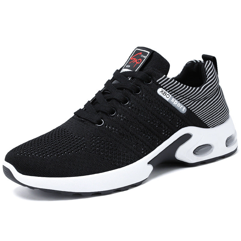 Non-Slip Lace-Up Running Shoes Korean Lightweight Casual Sports Shoes