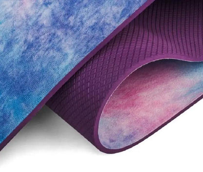 WILKYs0Tie-dyed Natural Rubber Yoga Mat Suede Sublimation Transfer Yoga Mat
 Product Category: Yoga Mat
 
 Material: TPE
 
 Weight: 800 (g)
 
 Thickness: 5 (mm)
 
 Color: Symphony Purple, Symphony Pink


 


 
 
 
 
 
 
 
 
