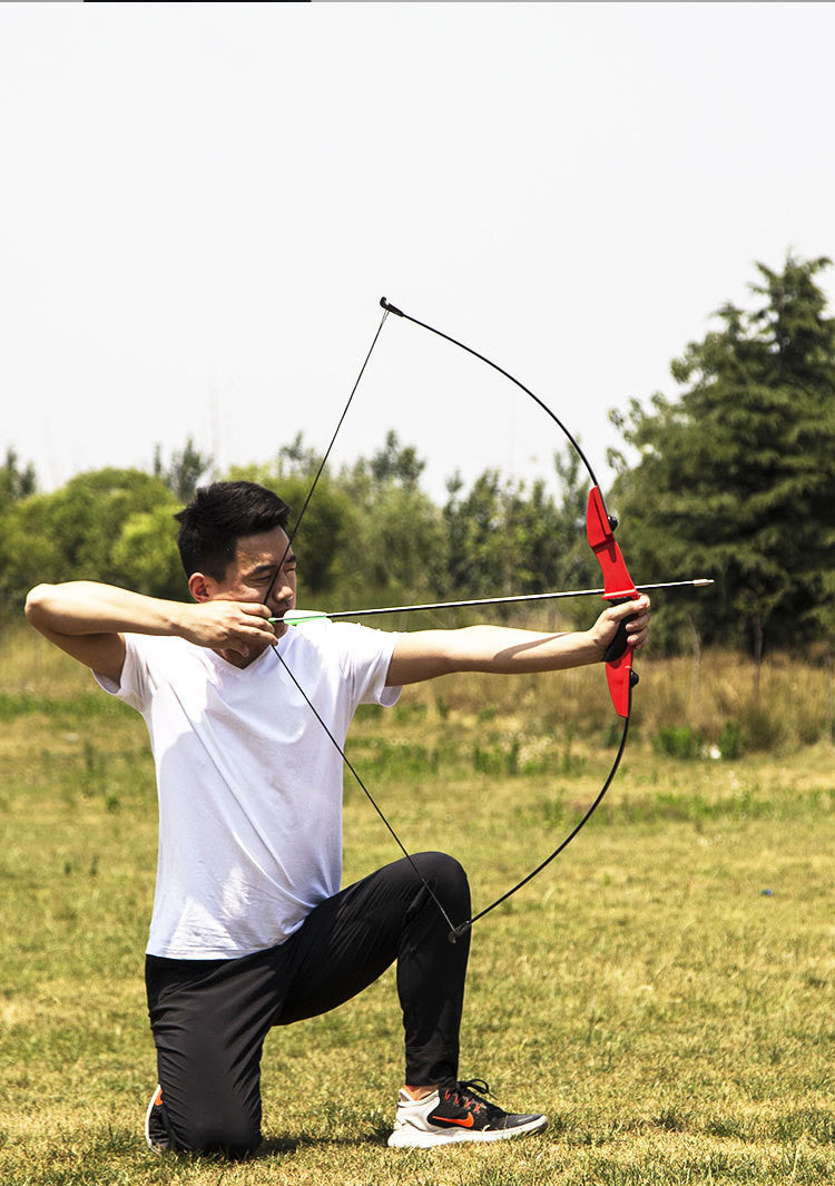 WILKYs0Split Straight Bow Reverse Bow And Bow Double Platform Shooting
 Product information
 


 Product category: arrow
 
 
 Material: ABS
 
 
 Specification: 125cm
 
 
 Accuracy, durability, easy to use, archery sports, bow and arrow