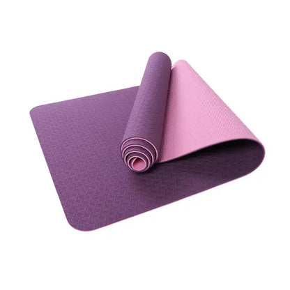 WILKYs0Yoga Mat Two-Color 6Mm Posture Line Yoga Mat Fitness Mat
 Product information


 Material: TPE
 
 Weight: 1000±50 (g)
 
 Thickness: 6 (mm)
 
 Product Category: Yoga Mat
 
 Applicable scenarios: fitness equipment, sports t