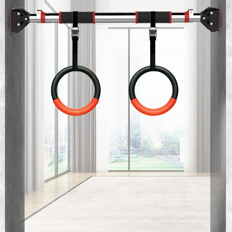 WILKYs0Rings Fitness Adult Gymnastics Training Pull-Ups Indoor Fitness Equipm
 Product information:
 
 Product category: rings
 
 Applicable occasions: indoor
 
 Specification: black rubber encapsulation standard (2 rings + 2 ropes + gloves)
