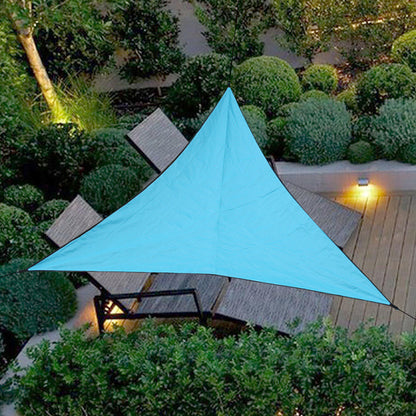 WILKYs0Waterproof Anti-UV Awning Triangle Sun Shelter Patio Canopy Garden Sun
 Product features:
 
 Tent structure ： Single account
 


 Name: Triangular landscape triangular awning
 
 Material: thick, wear-resistant, waterproof, silver-coate