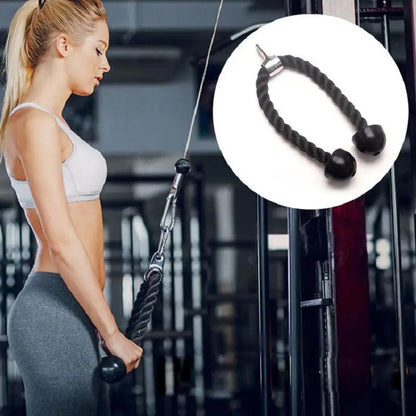 WILKYs0Big Bird Gym Fitness Equipment Accessories Biceps Rope Pull Rope Press
 Product information:
 
 Product volume 15.0 cm * 10.0 cm * 5.0 cm
 
 Specifications: single-ended rope, double-ended rope, carabiner
 
 Unit weight: 0.5 kg


 
 
 
