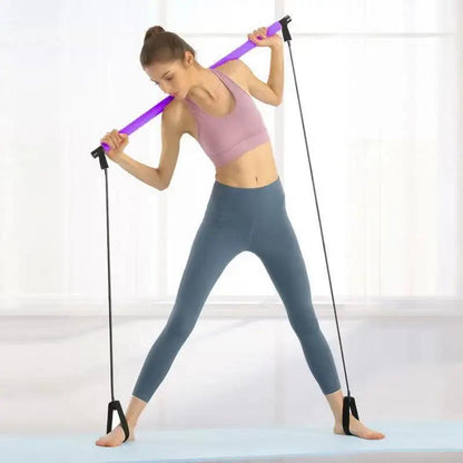 Pilates bar fitness yoga equipment for household workouts.