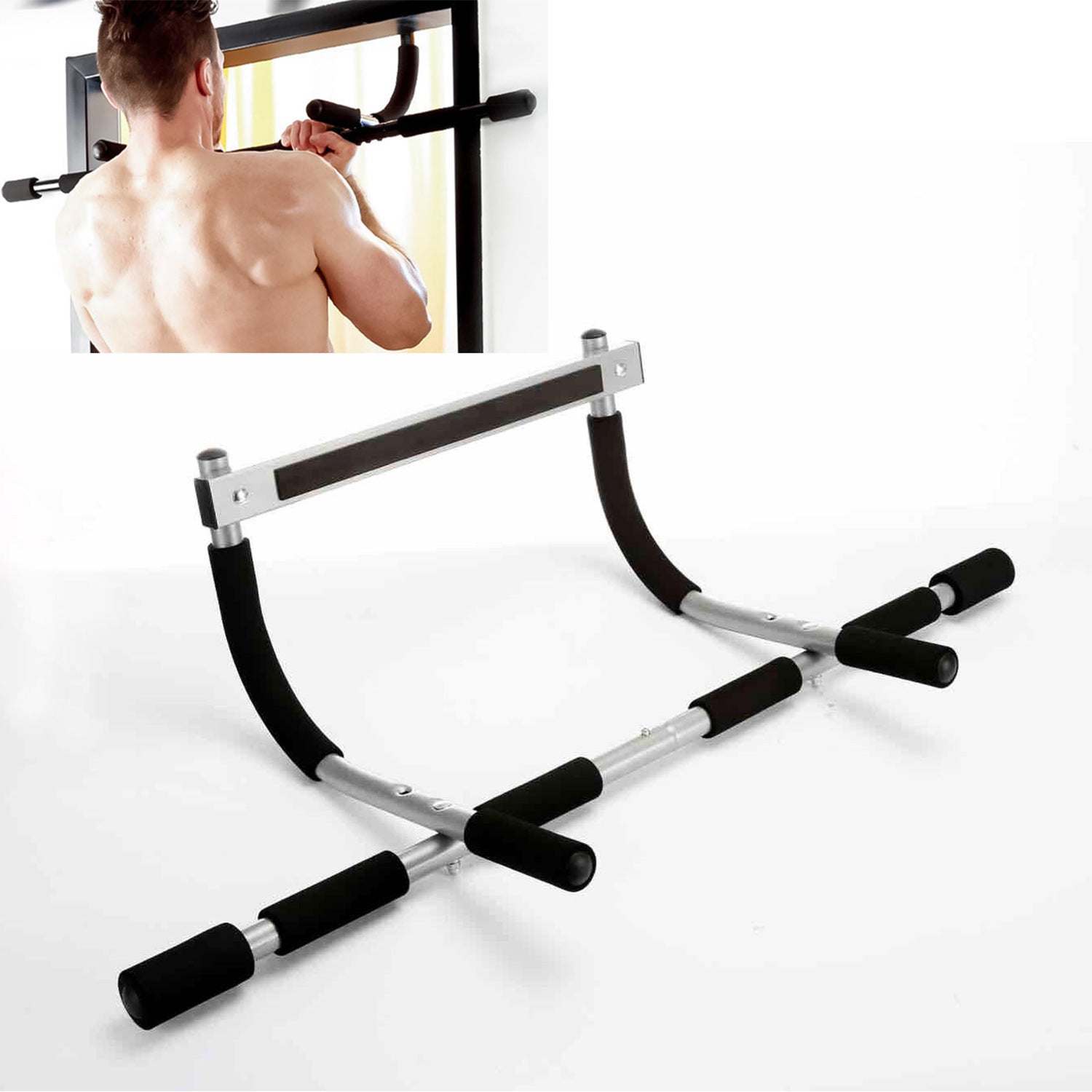 WILKYs0Sports Products Fitness Equipment Indoor Pull-Up
 Product information：
 
 Texture of material ： Steel pipe
 
 Applicable scenarios ： Fitness equipment, fitness beauty
 
 Specifications ： 92.5*41*23cm
 
 Colour ： b