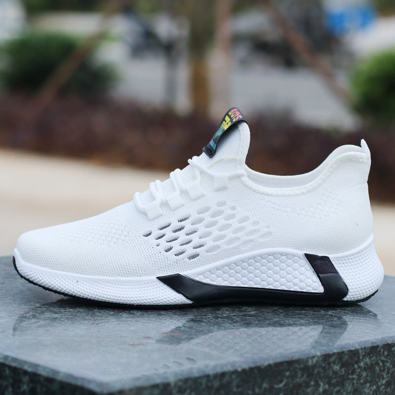 WILKYsMen ShoesSneakers New Sports Shoes Men's Breathable Casual Mesh Shoes Comfort I
 Overview:
 
 Ultra-Breathable Upper: 
 Men's tennis shoes stretch mesh for crazy breathability and all-temperature control that adds a lightweight feel with plenty